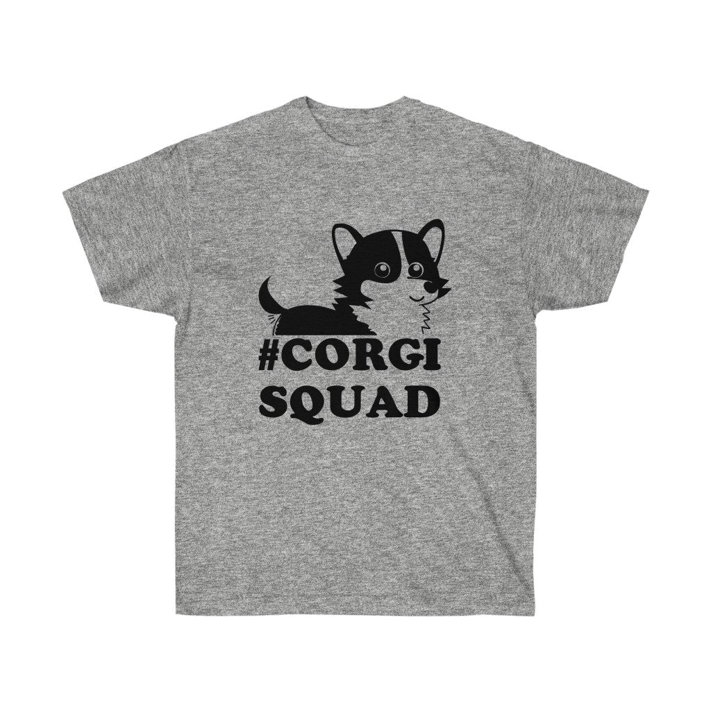 Unisex Corgi #CorgiSquad Cotton Tee