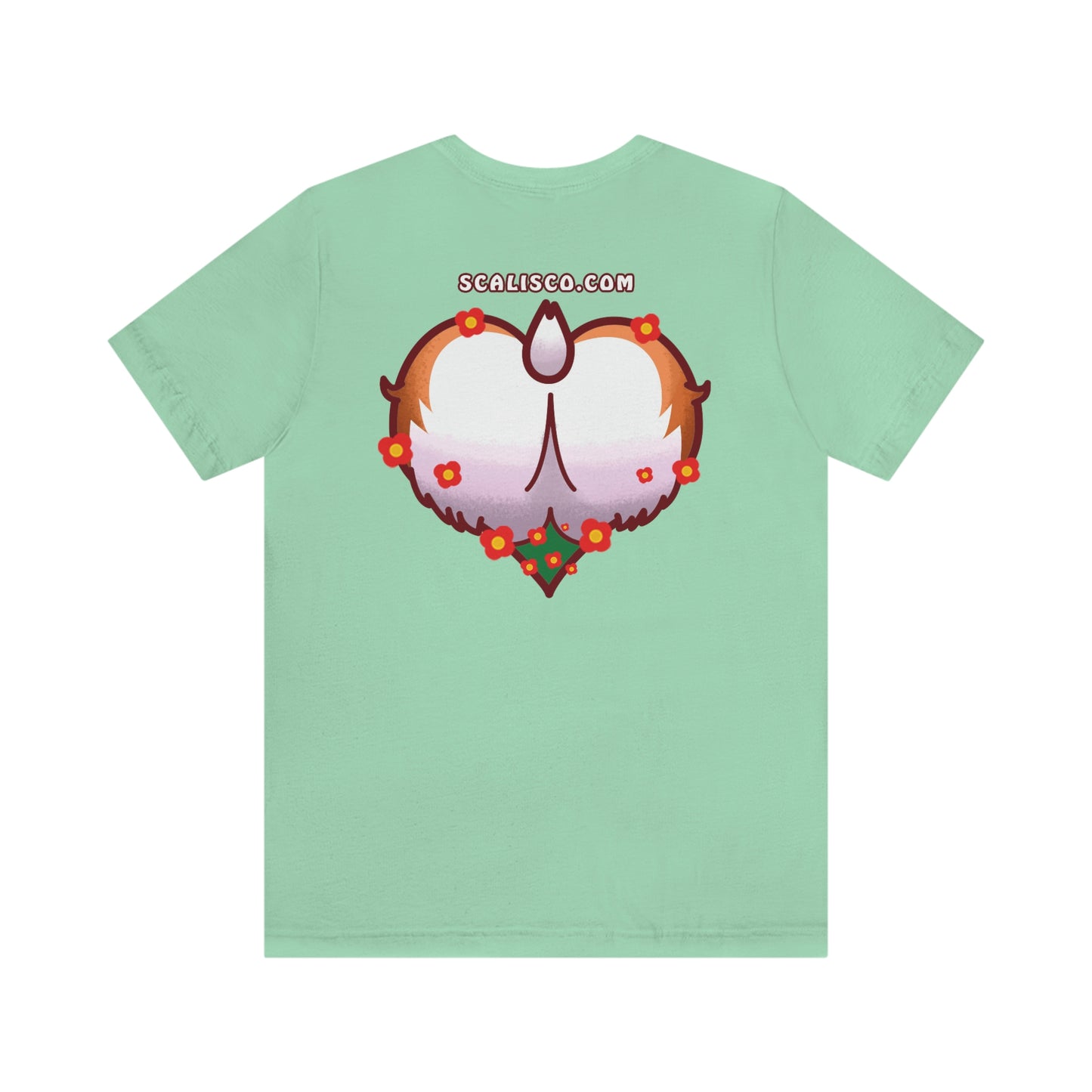 A Corgi's Cozy Hike 2-Sided Unisex Adult Shirt (w/ Butt On Back)