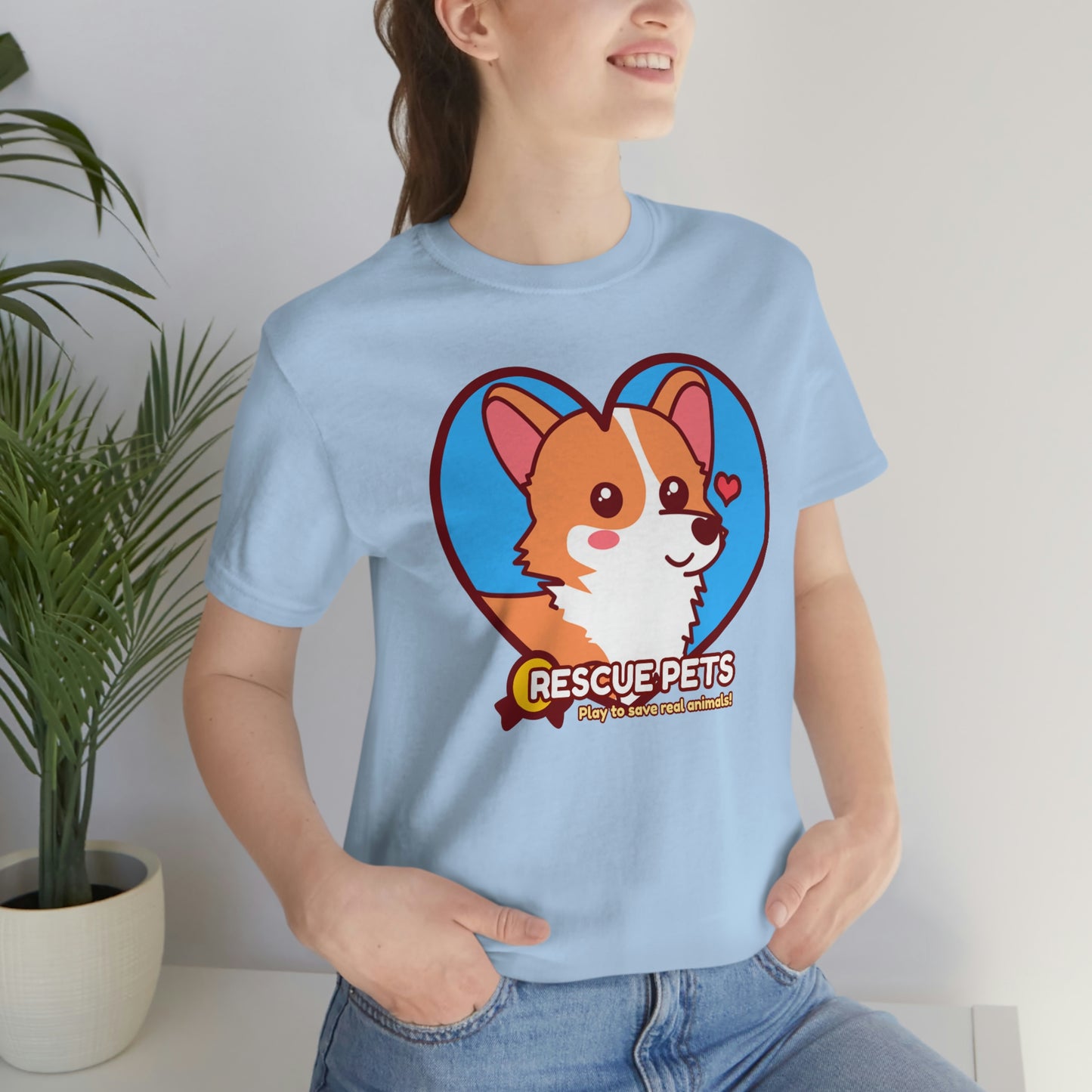 Official Rescue Pets Game Corgi Unisex Adult Shirt