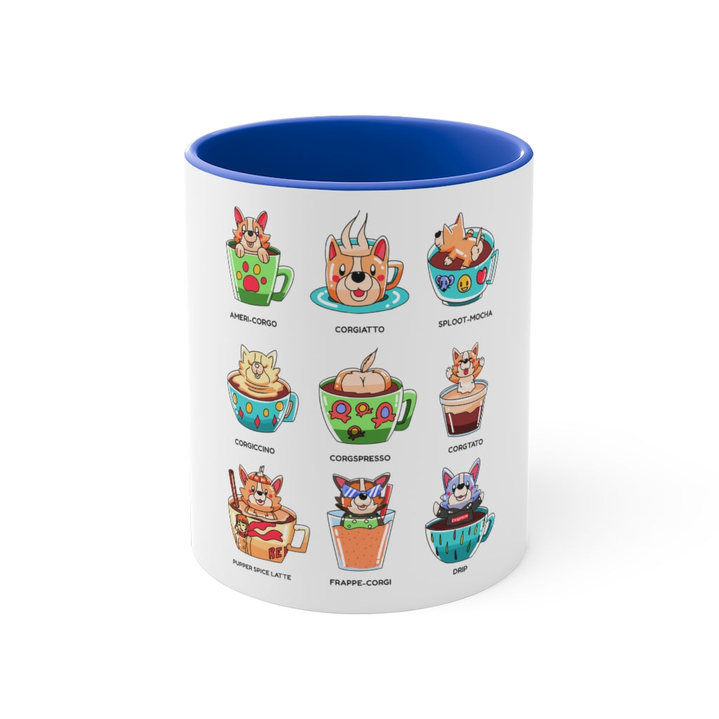 Rescue Pet Corgi Coffee Pun 11oz Accent Mug