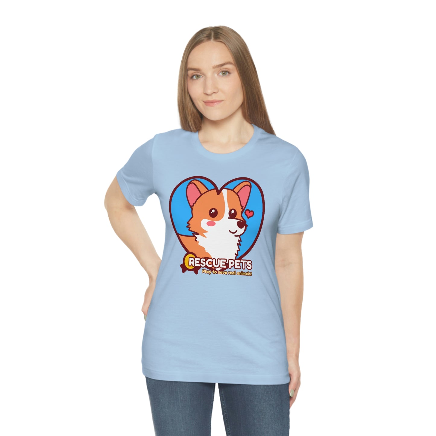 Official Rescue Pets Game Corgi Unisex Adult Shirt