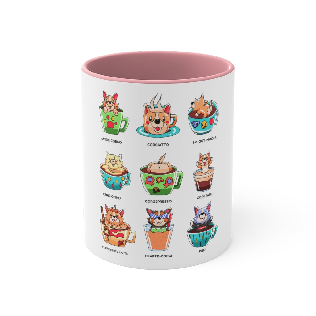 Rescue Pet Corgi Coffee Pun 11oz Accent Mug