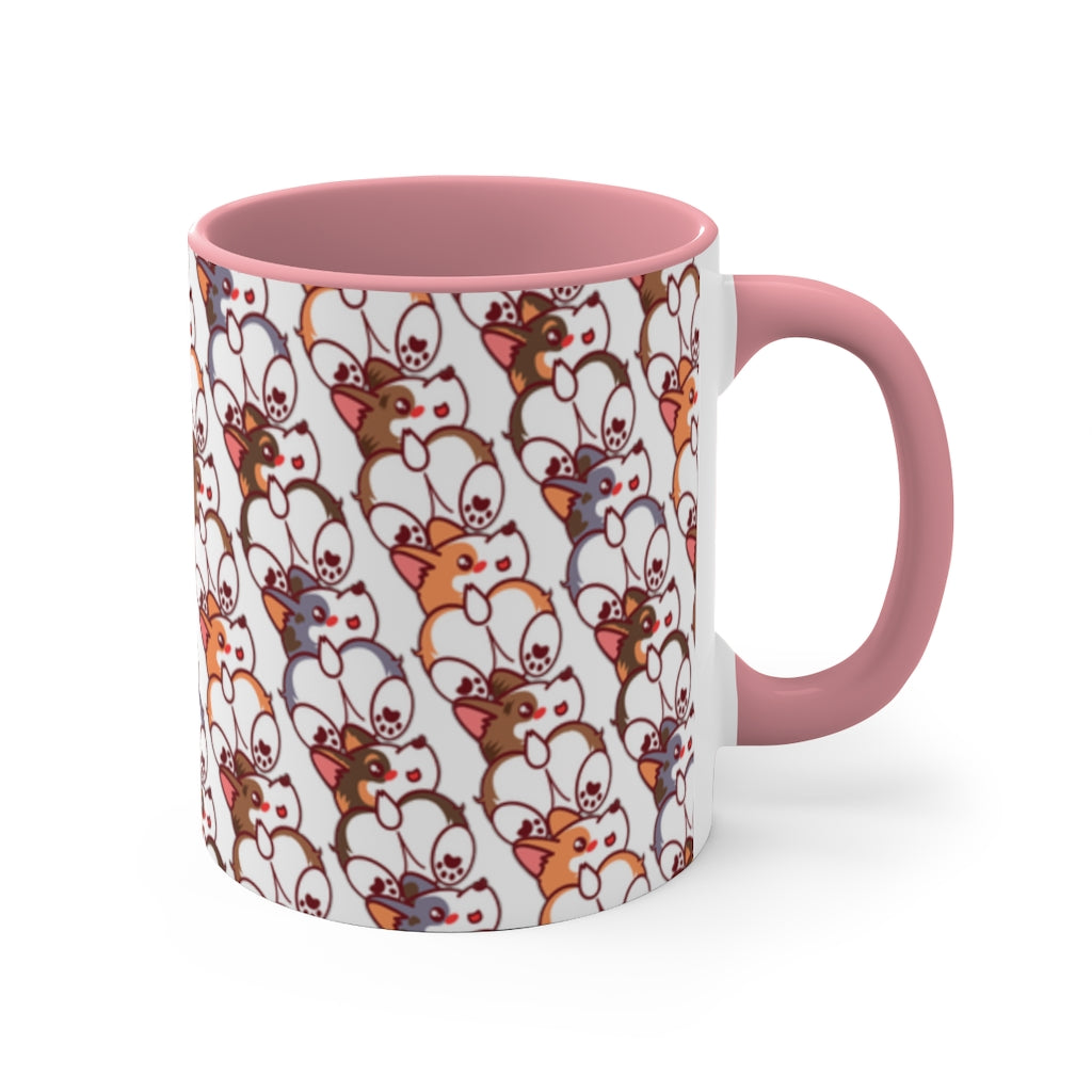 Corgi Pack Rescue Pets Corgi Butt Lover Coffee Tea 11oz Accent Mug