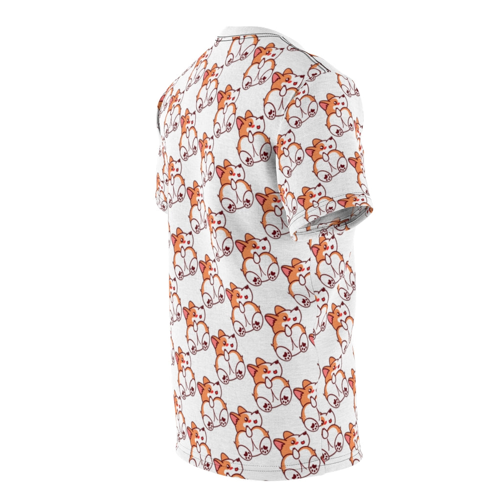 Unisex All-Over-Print Corgi Butt Lover Cut & Sew Tee