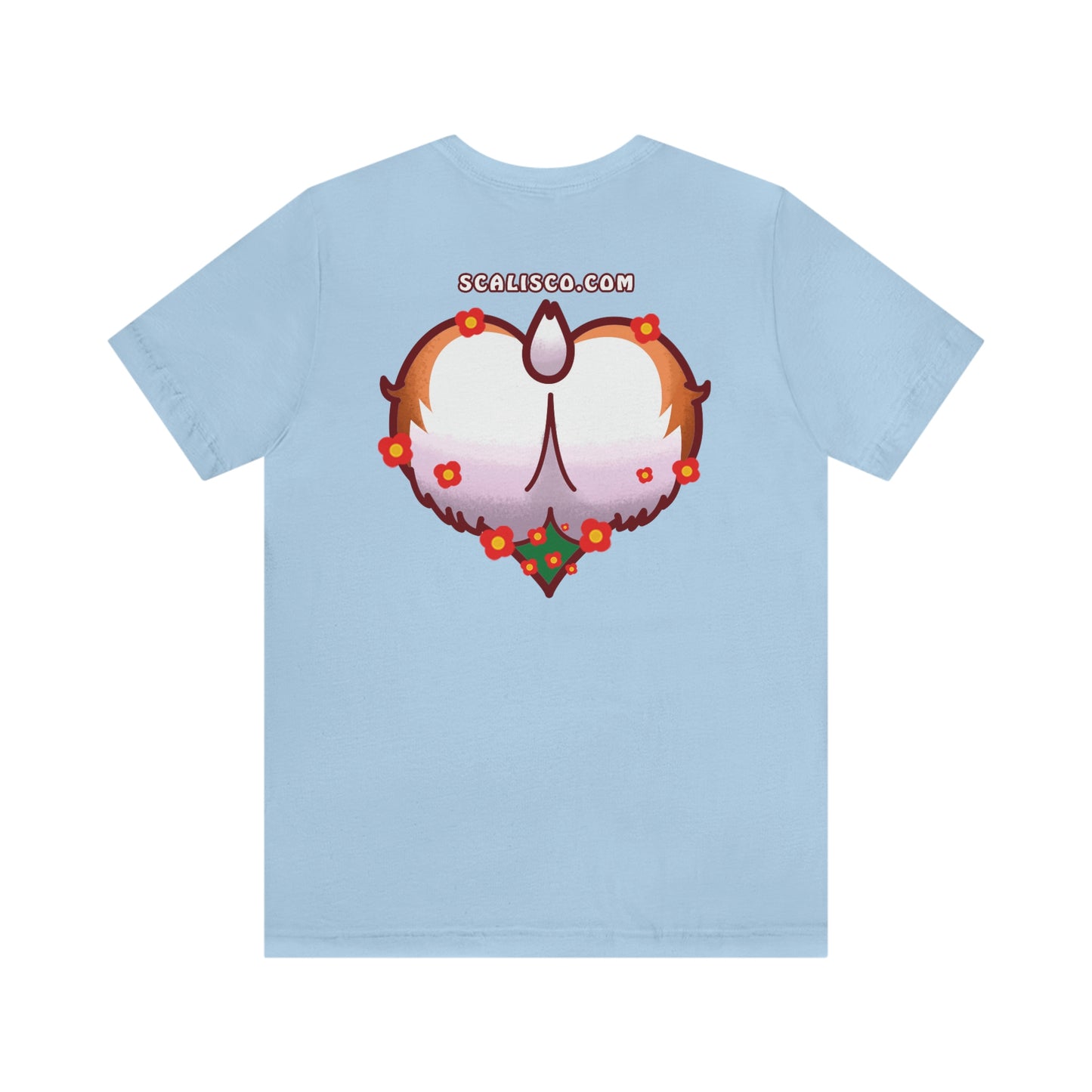 A Corgi's Cozy Hike 2-Sided Unisex Adult Shirt (w/ Butt On Back)