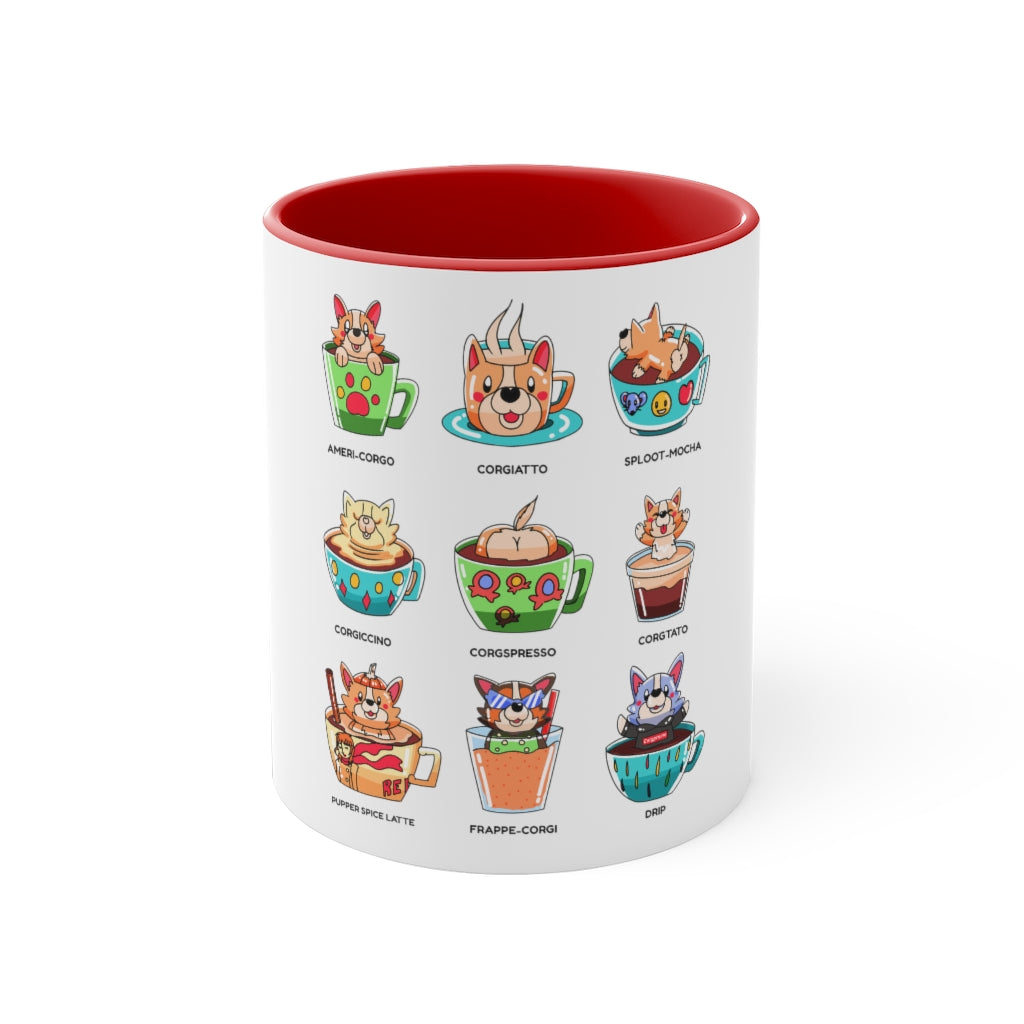 Rescue Pet Corgi Coffee Pun 11oz Accent Mug