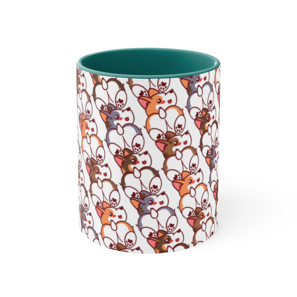 Corgi Pack Rescue Pets Corgi Butt Lover Coffee Tea 11oz Accent Mug