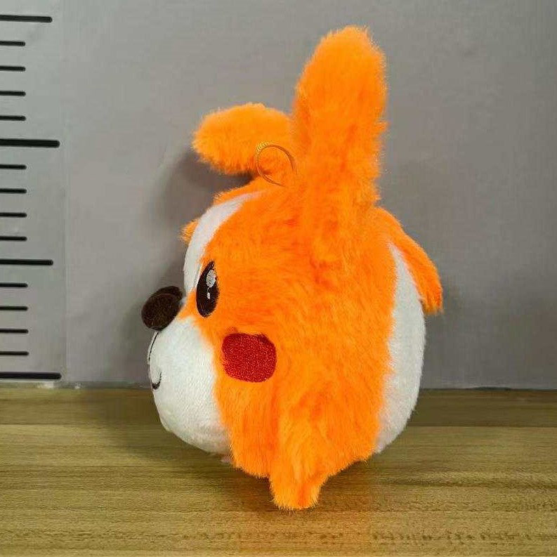 Corgi Ball w/ Heart and Butt Keychain Plush- Official Game Merch 4"