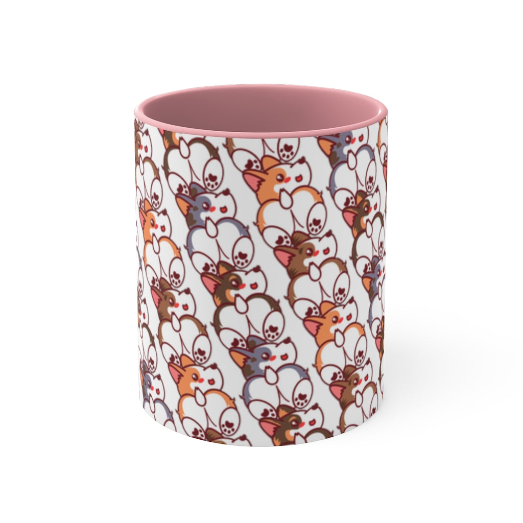 Corgi Pack Rescue Pets Corgi Butt Lover Coffee Tea 11oz Accent Mug