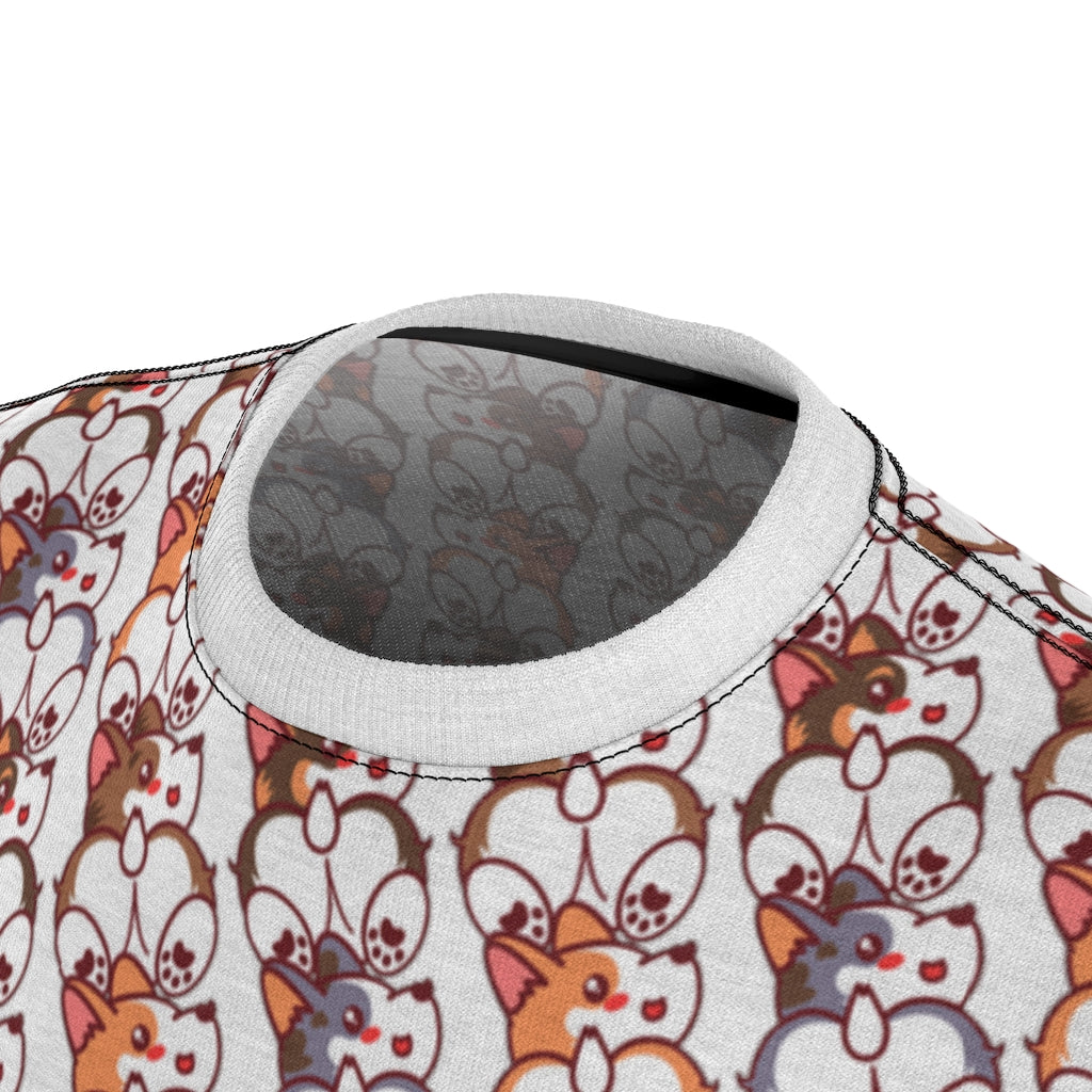 Corgi Pack Unisex All-Over-Print Corgi Butt Lover Cut & Sew Tee