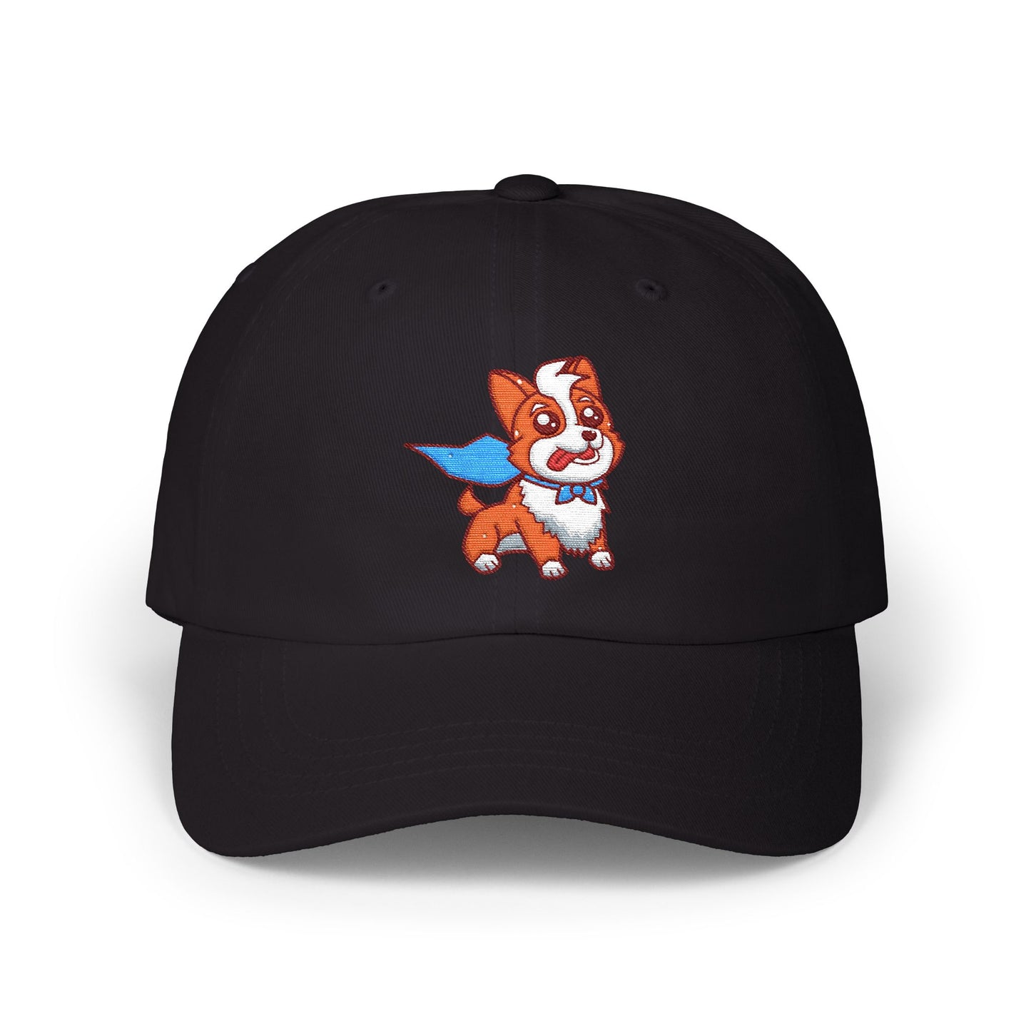 A Corgi's Cozy Hike Embroidered- Classic Dad Cap