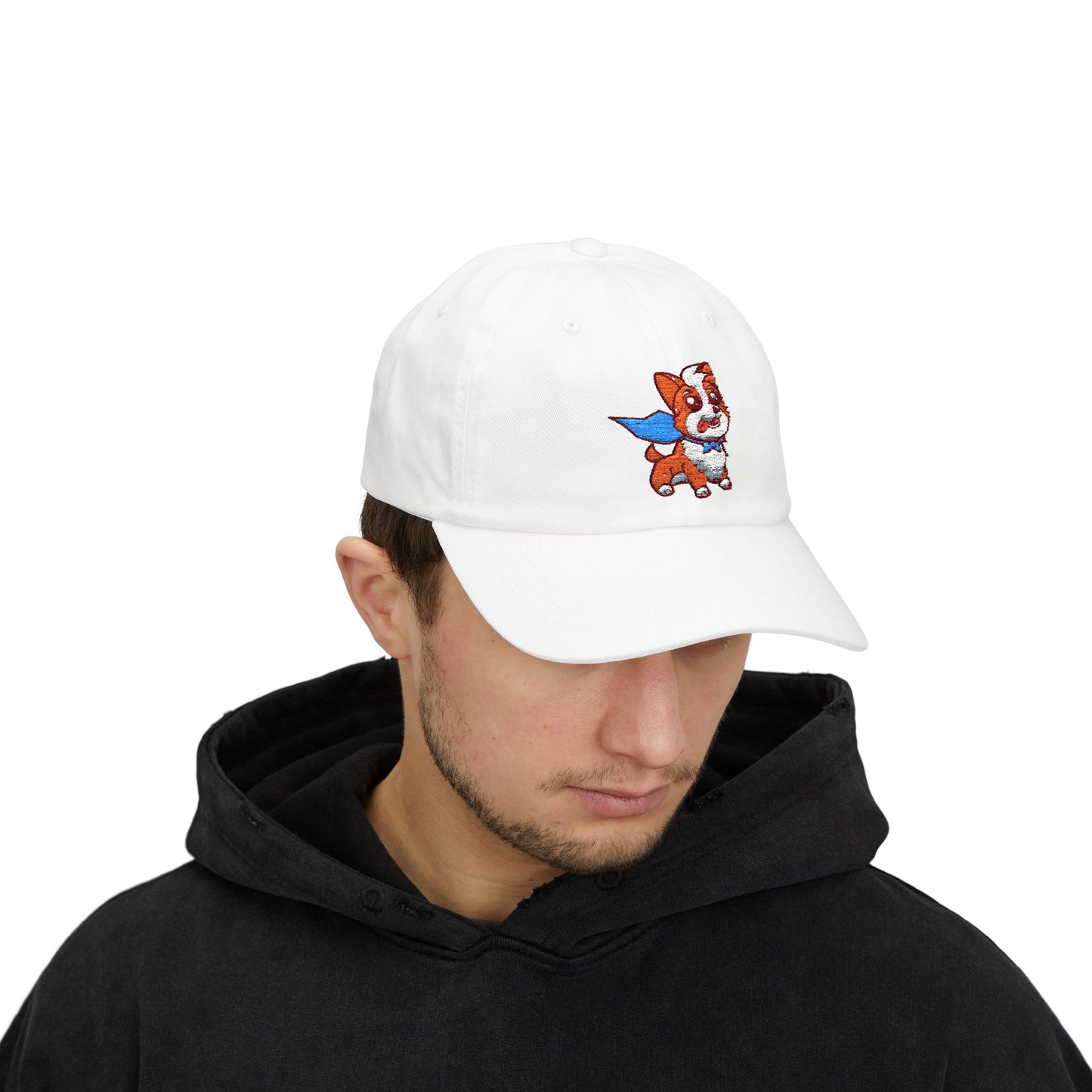A Corgi's Cozy Hike Embroidered- Classic Dad Cap