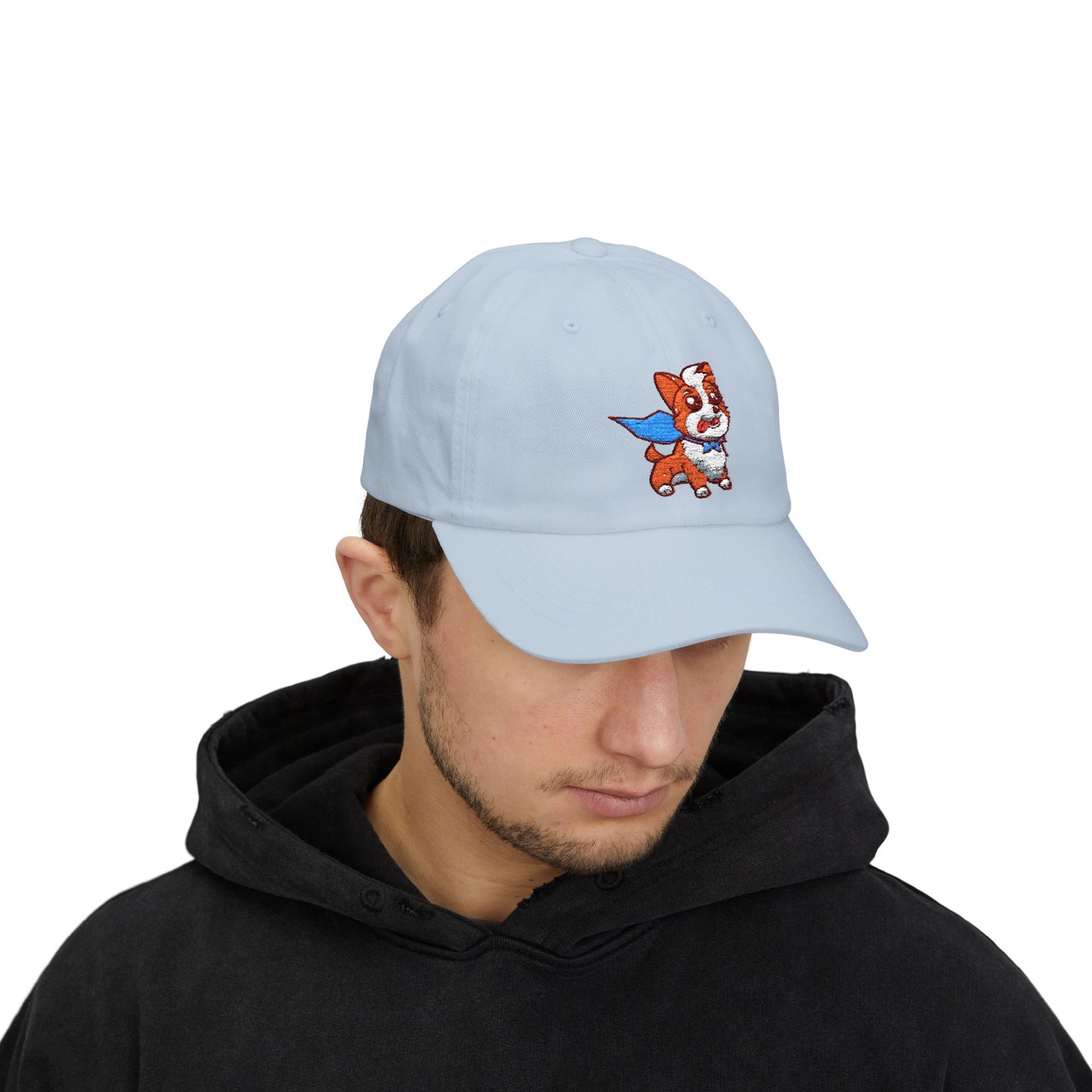 A Corgi's Cozy Hike Embroidered- Classic Dad Cap