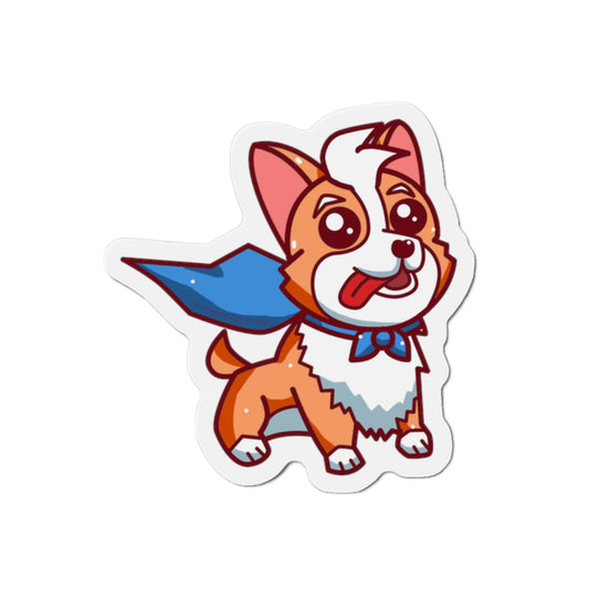 A Corgi's Cozy Hike- Die-Cut Magnets