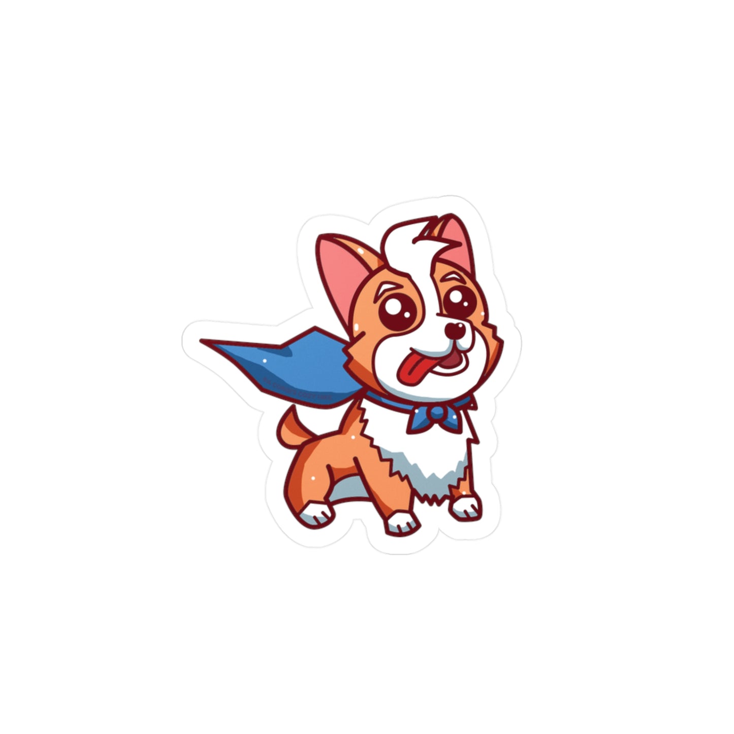 A Corgi's Cozy Hike Game- Corgi Hero Sticker Kiss-Cut Vinyl Decals