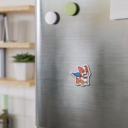 A Corgi's Cozy Hike- Die-Cut Magnets
