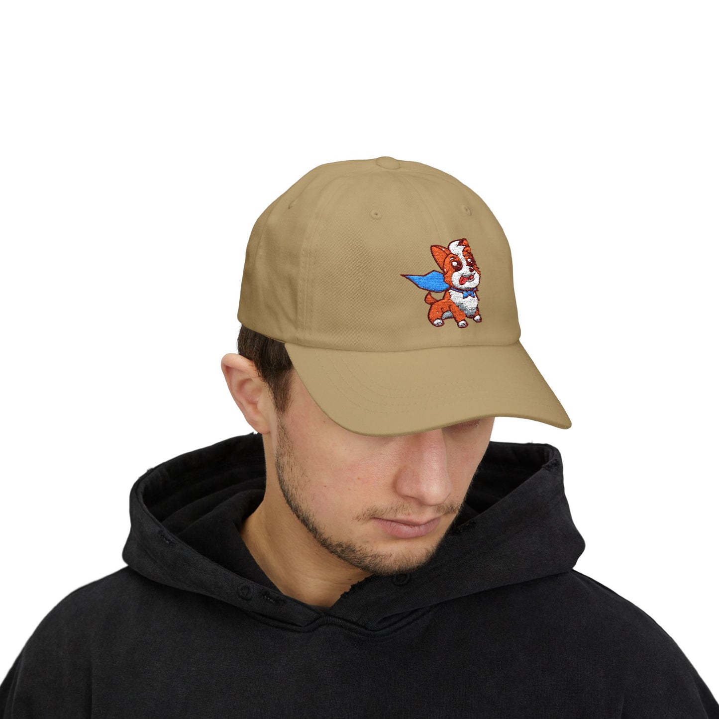 A Corgi's Cozy Hike Embroidered- Classic Dad Cap