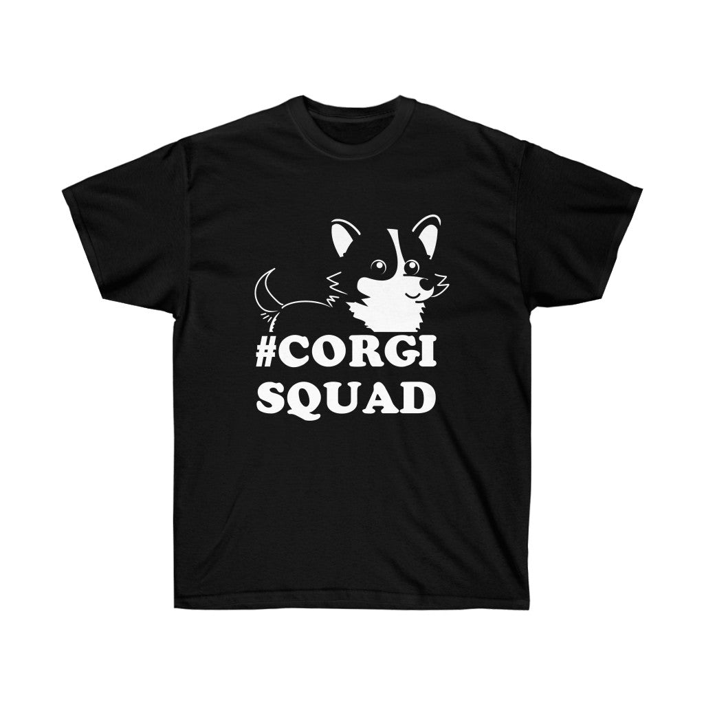 Unisex Corgi #CorgiSquad Cotton Tee