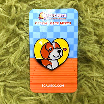 Official RP Beagle Heart Soft Enamel Pin 1.50"